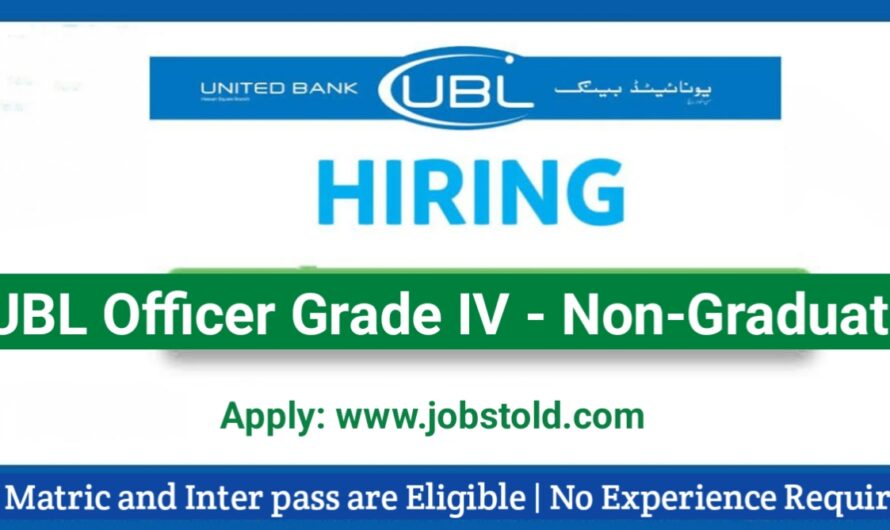 UBL Bank Officer Grade Jobs 2025