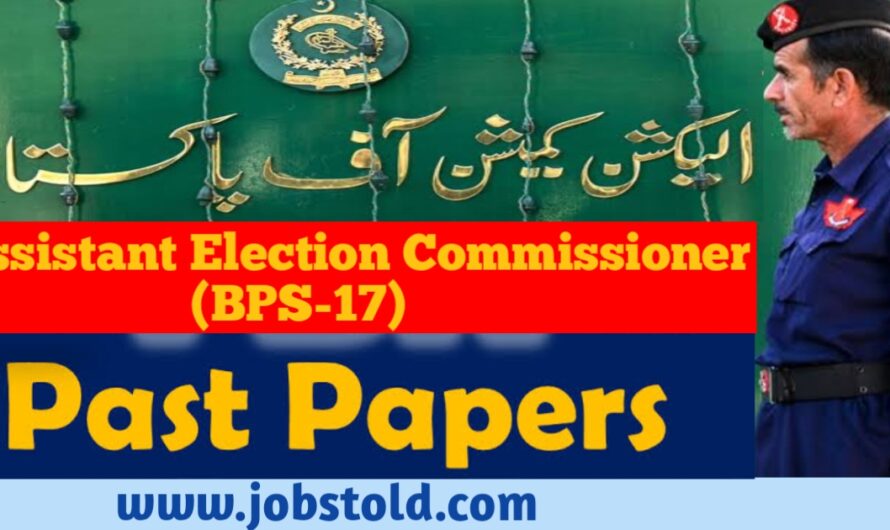 Assistant Election Commissioner Past Papers MCQs