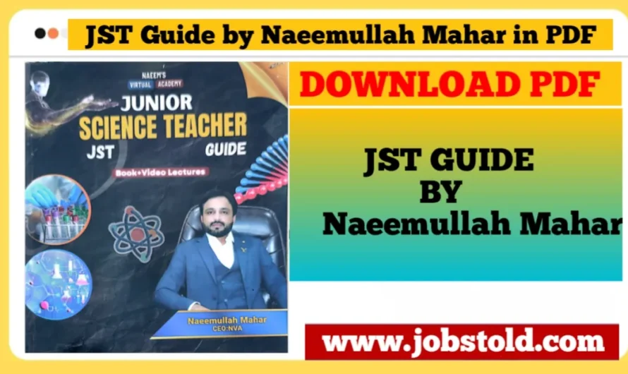 JST PDF Book by Sir Naeemullah Mahar – Download for PST, JST & HST Preparation