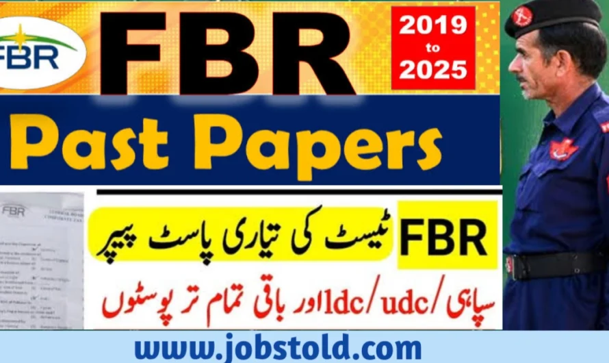 FBR Past Papers – LDC & UDC Solved MCQs PDF