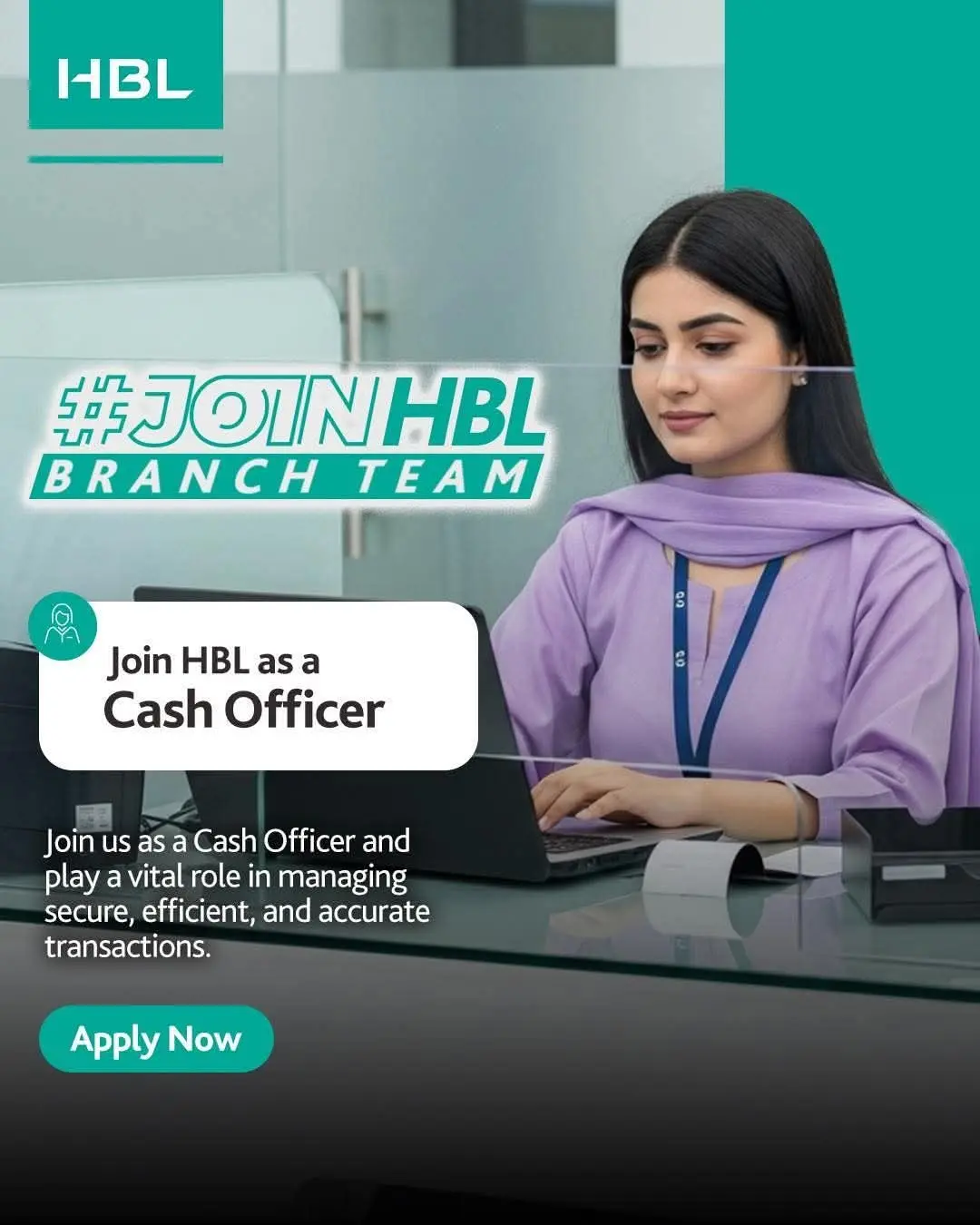 HBL Cash Officer Jobs 2025 – Apply Now