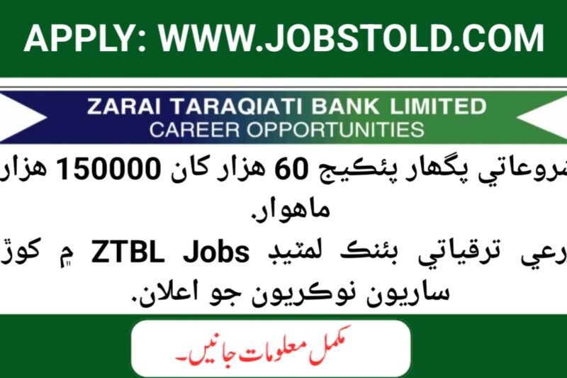 ZTBL OG-III MCO Jobs 2025 – Apply Online